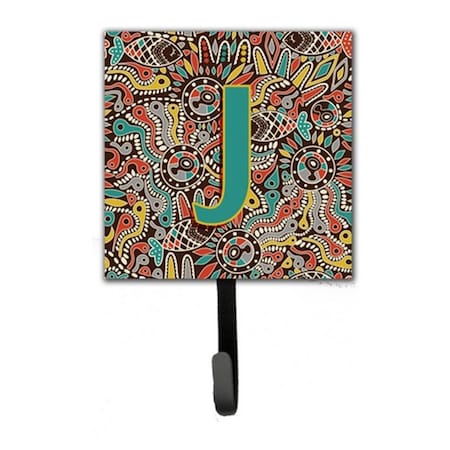 Jensendistributionservices Letter J Retro Tribal Alphabet Initial Leash & Key Holder MI1659181